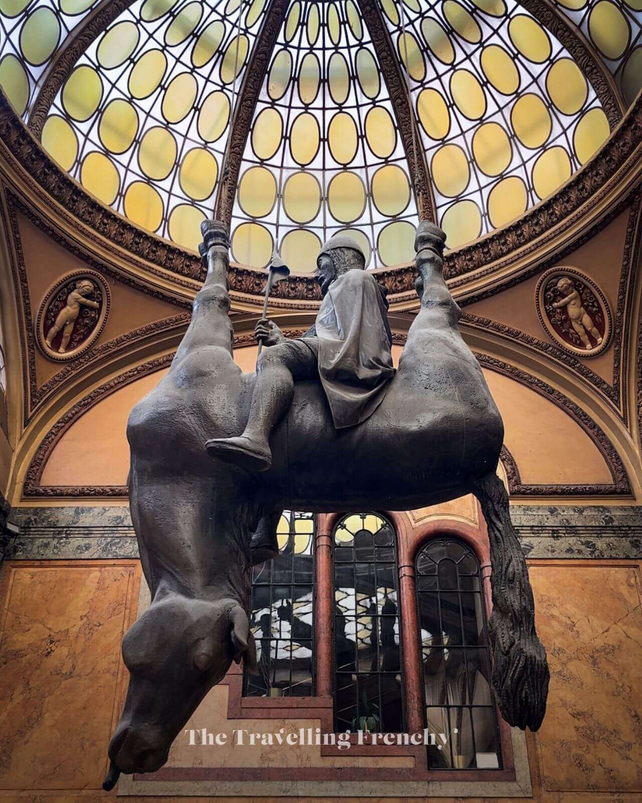 Statue of Saint Wenceslas Riding an Upside-Down Dead Horse, Prague