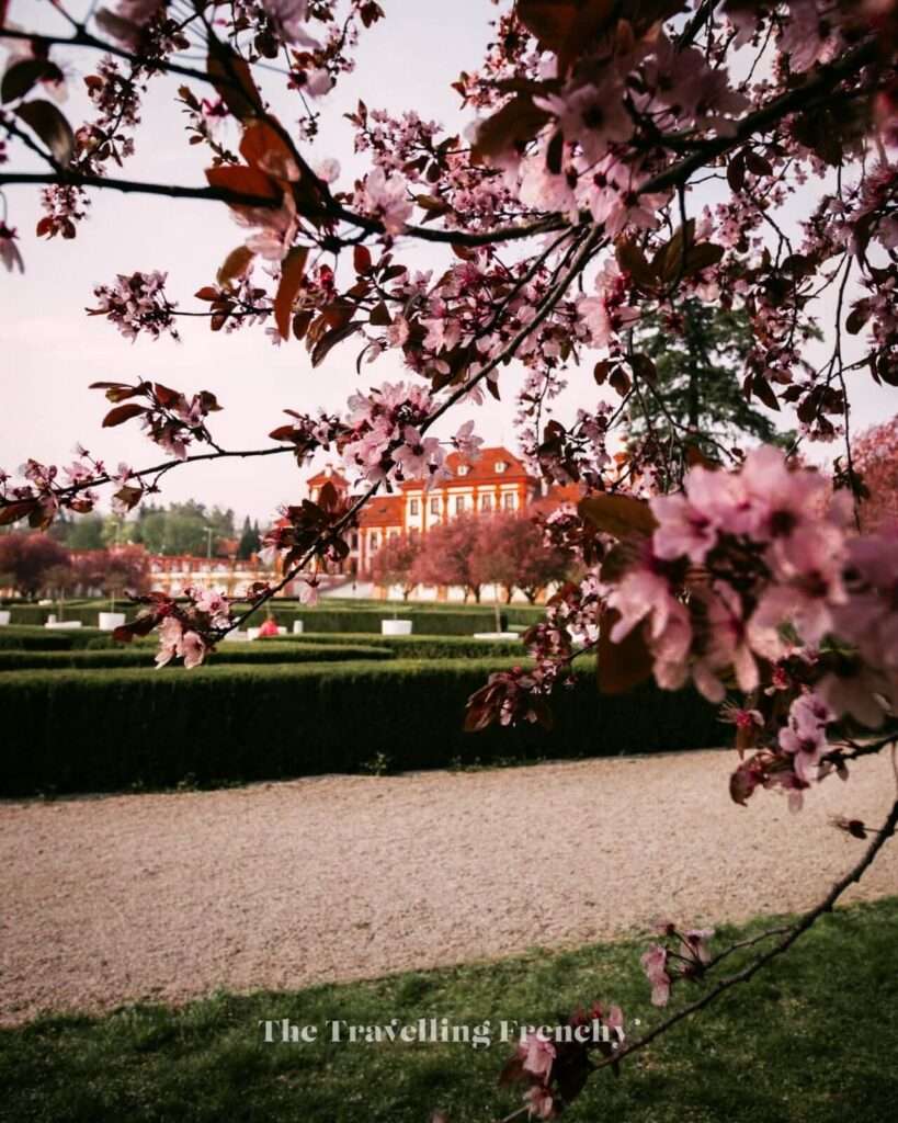 Troja Castle in Prague during Spring