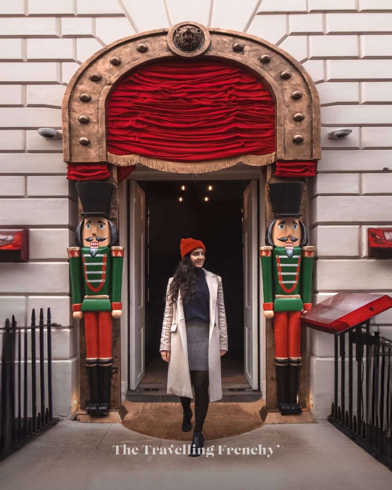 Entrance of Sketch restaurant London Christmas