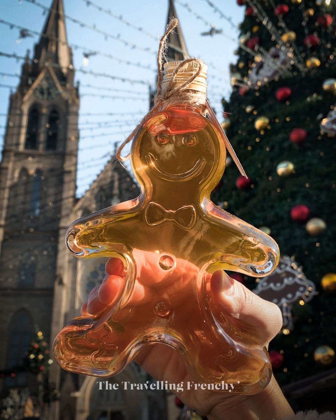 Gingerbread syrup at Náměstí Míru's Christmas market