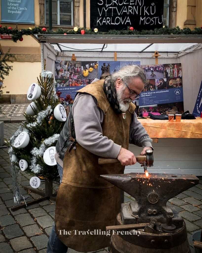 Handmade items at the Prague Christmas markets