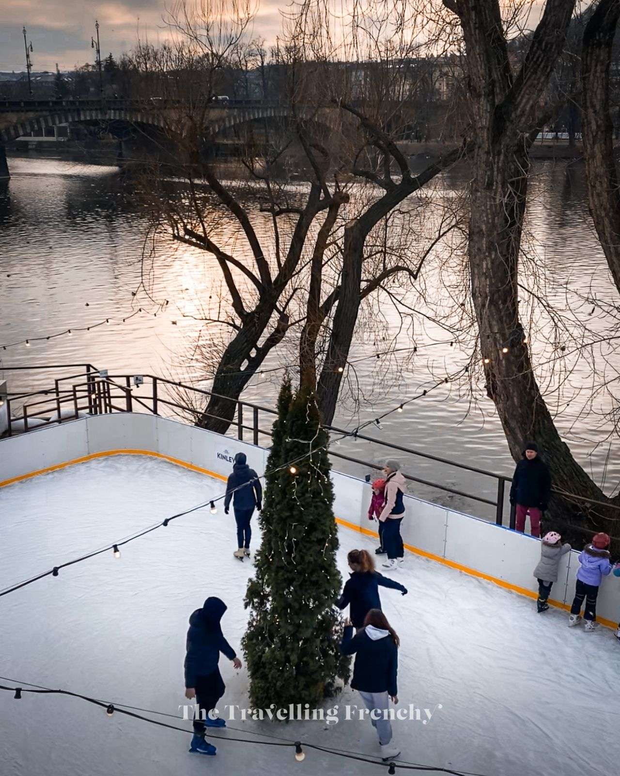 Ice skating in Prague
