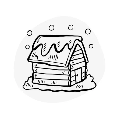 Icon - Snow Winter House