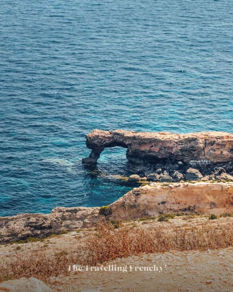 Natural Arch View from Ħaġar Qim Malta