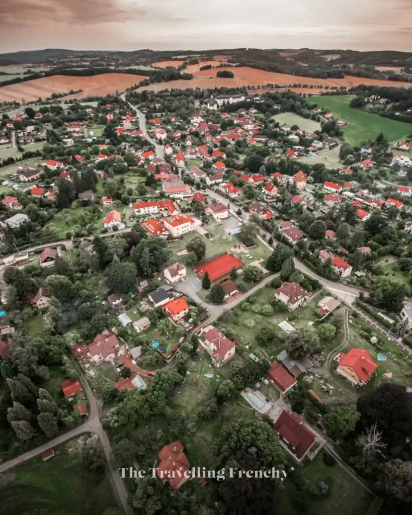 View from Prague Hot Air Balloon