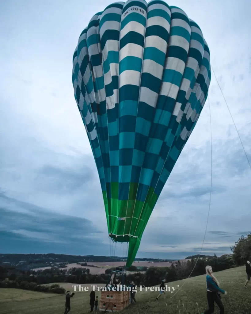 Prague Hot Air Balloon landing