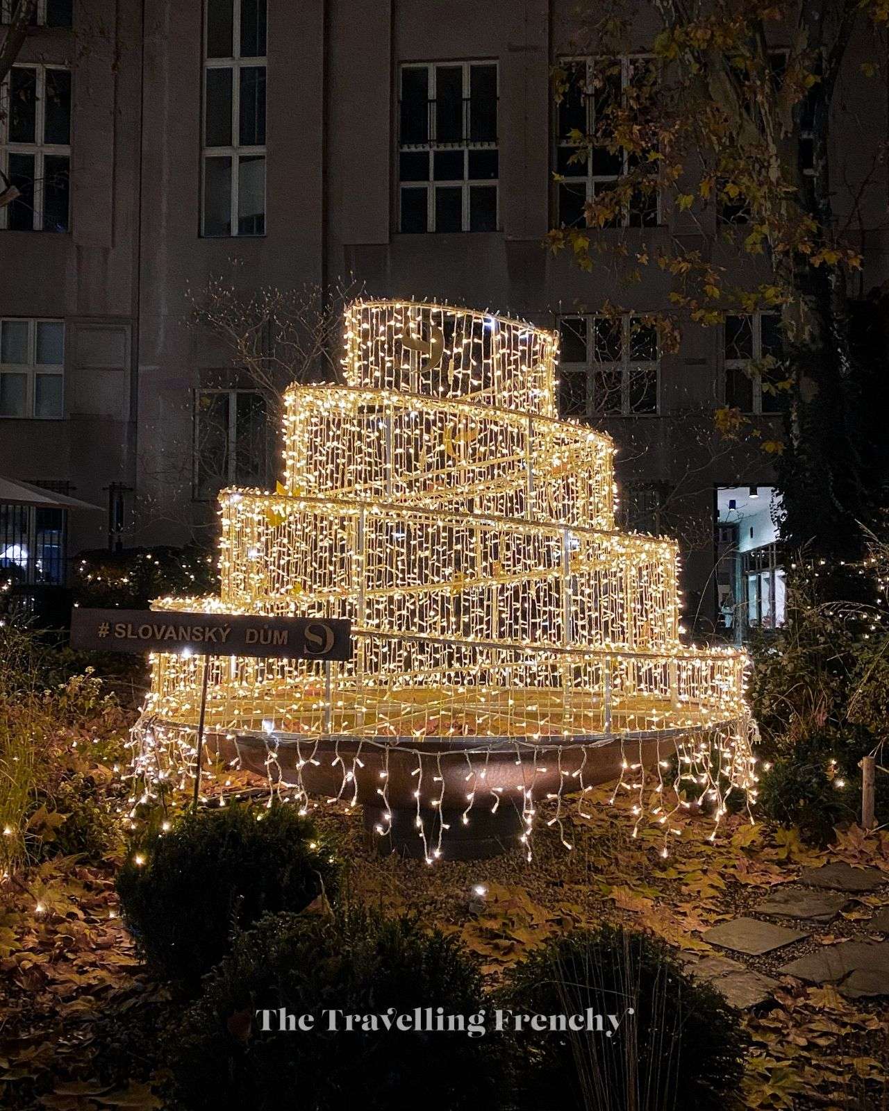 Slovanský Dům Christmas decorations in Prague