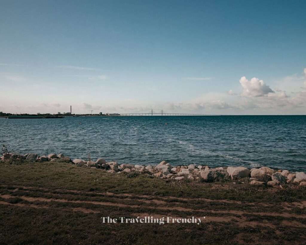 The Ribersborg Beach with the Öresund bridge in the background, Malmo