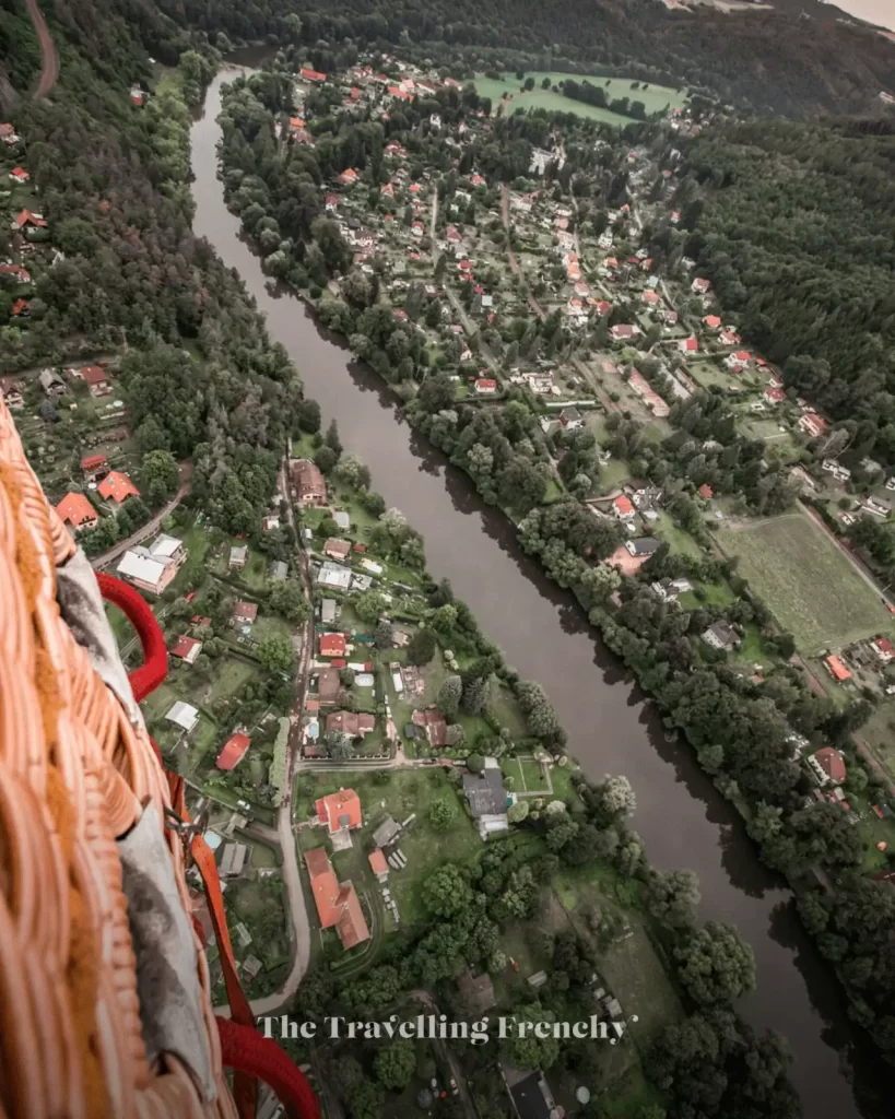 View from Prague Hot Air Balloon