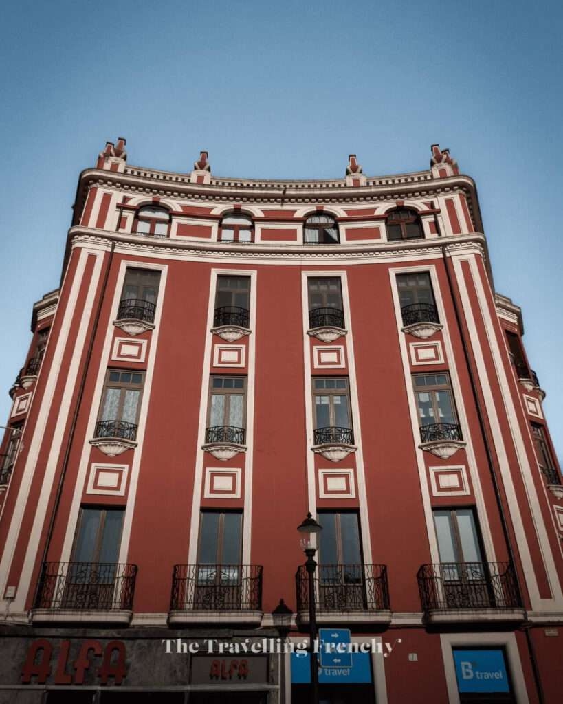 Art Nouveau Architectural Style in Plaza de San Miguel, Gijon
