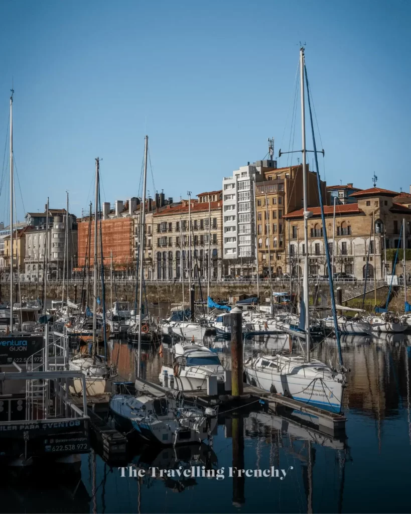 Harbor in Cimavilla, Gijon, Spain