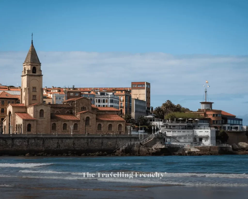 View of Gijon from Playa de San Lorenzo