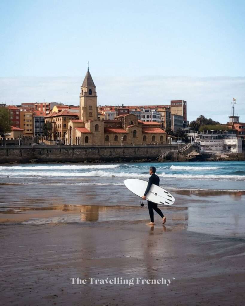 Playa de San Lorenzo in Gijon, Spain