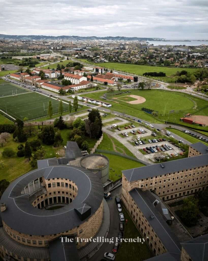 View from Laboral Ciudad de la Cultura in Gijon, Spain