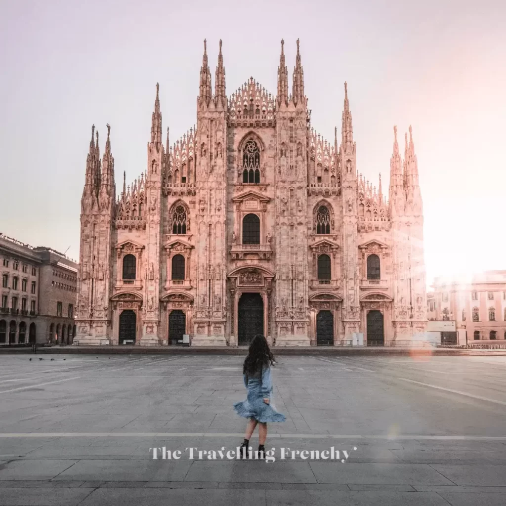 Duomo di Milano at sunrise Milan