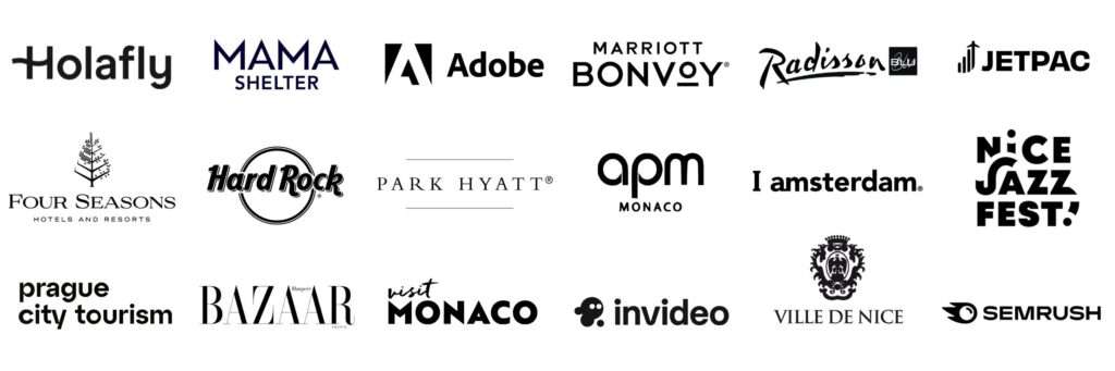 The Travelling Frenchy brands she worked with