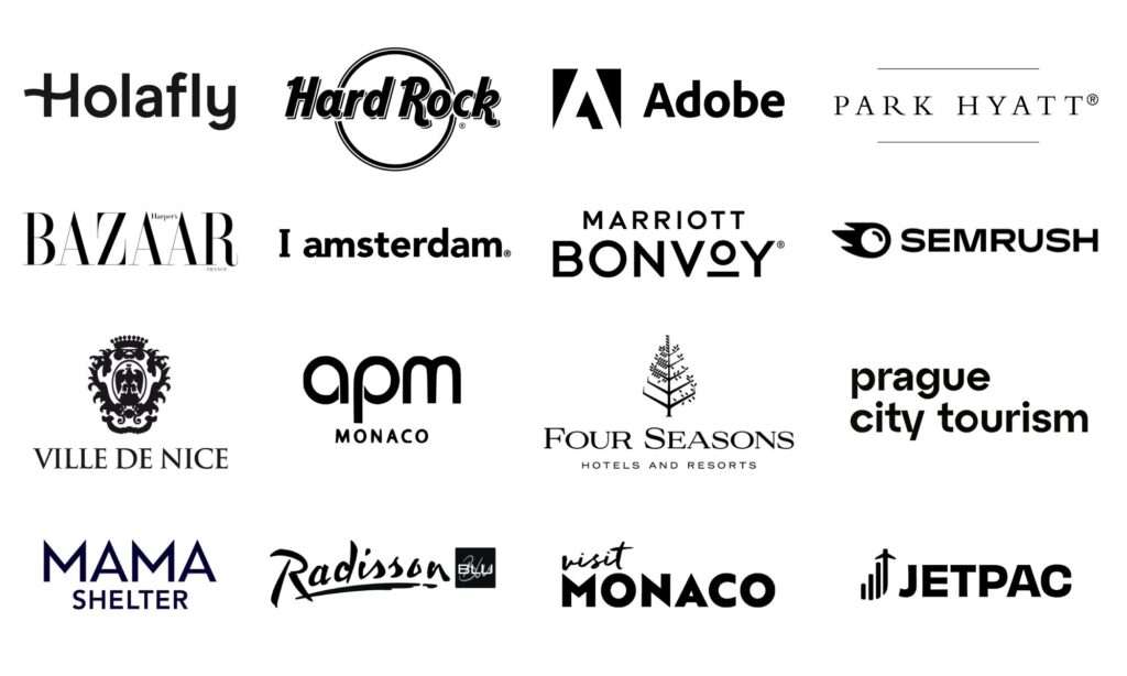 The Travelling Frenchy brands she worked with