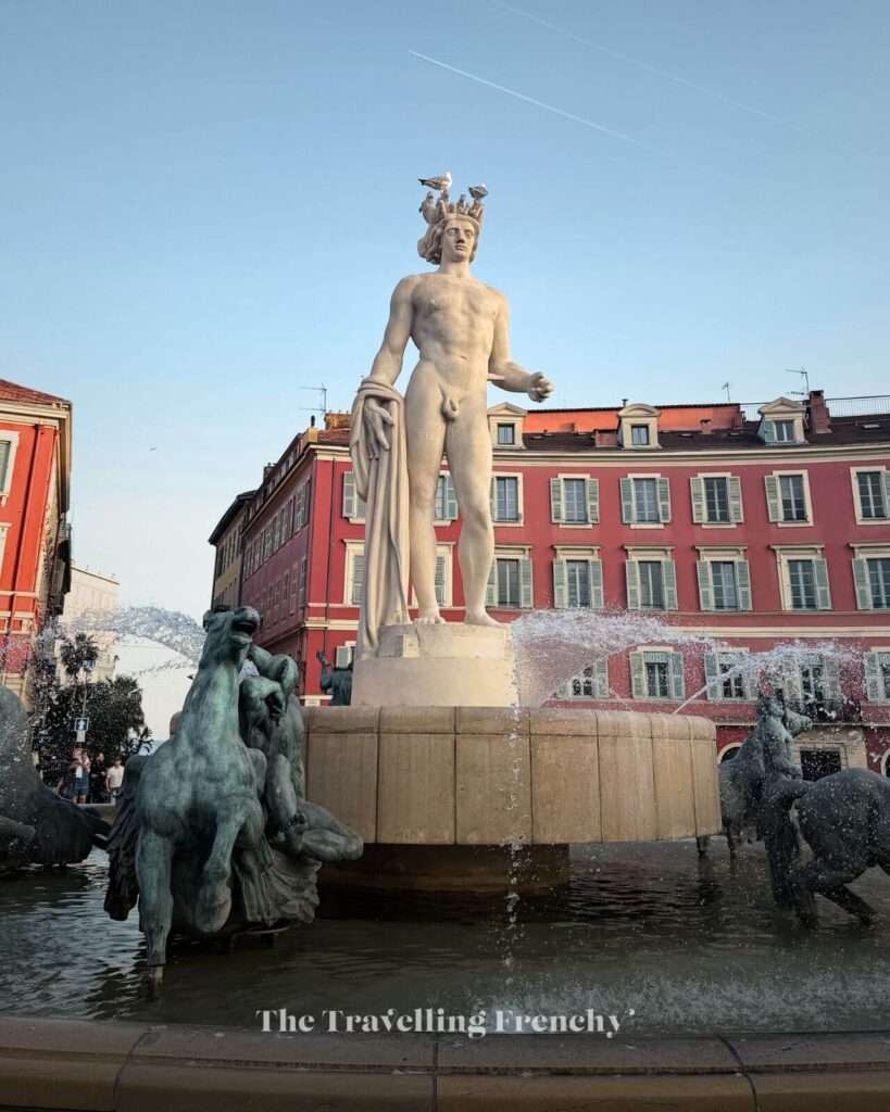 Fontaine du Soleil in Place Massena, Nice